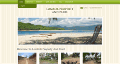 Desktop Screenshot of lombokpropertyandpearl.com