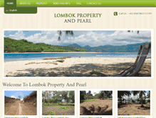 Tablet Screenshot of lombokpropertyandpearl.com